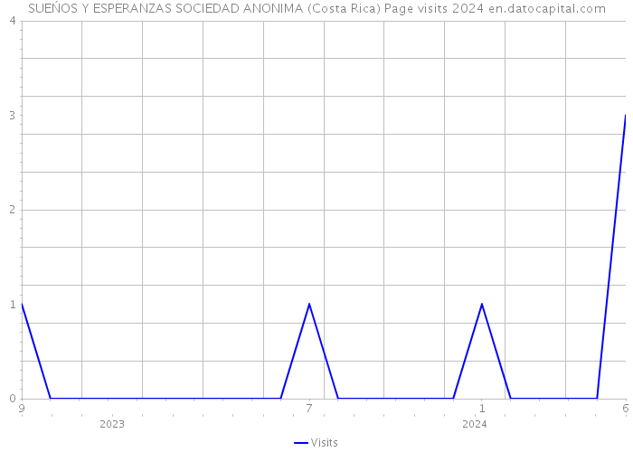 SUEŃOS Y ESPERANZAS SOCIEDAD ANONIMA (Costa Rica) Page visits 2024 