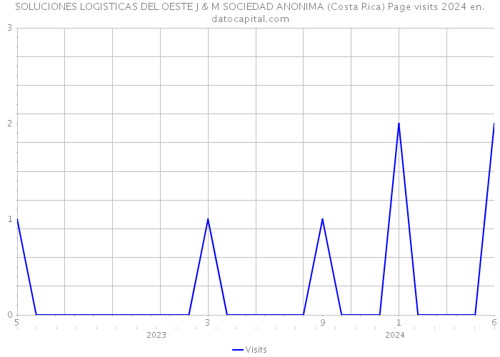 SOLUCIONES LOGISTICAS DEL OESTE J & M SOCIEDAD ANONIMA (Costa Rica) Page visits 2024 