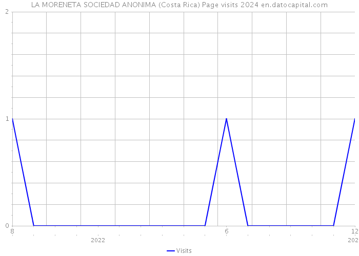 LA MORENETA SOCIEDAD ANONIMA (Costa Rica) Page visits 2024 