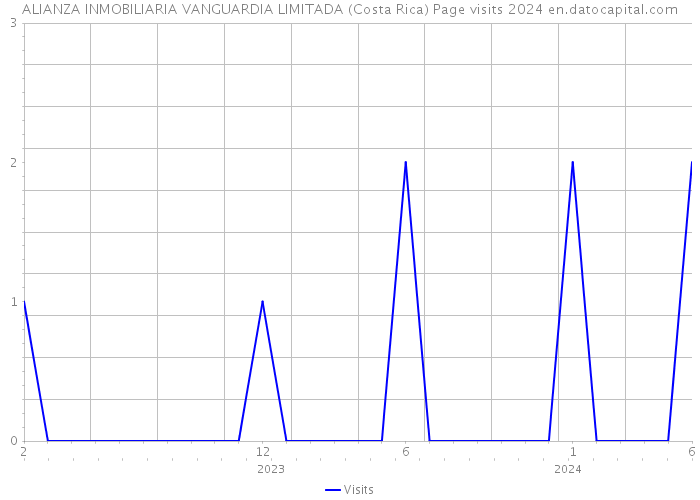 ALIANZA INMOBILIARIA VANGUARDIA LIMITADA (Costa Rica) Page visits 2024 