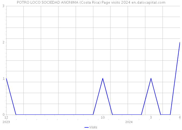 POTRO LOCO SOCIEDAD ANONIMA (Costa Rica) Page visits 2024 