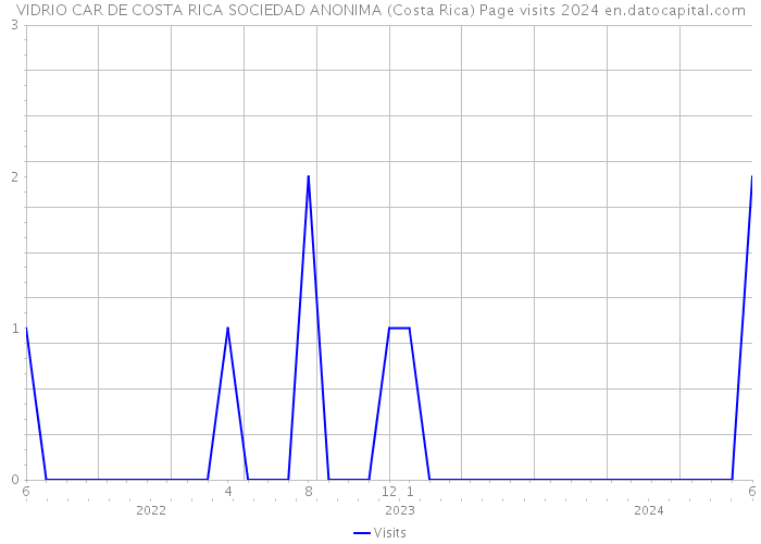 VIDRIO CAR DE COSTA RICA SOCIEDAD ANONIMA (Costa Rica) Page visits 2024 