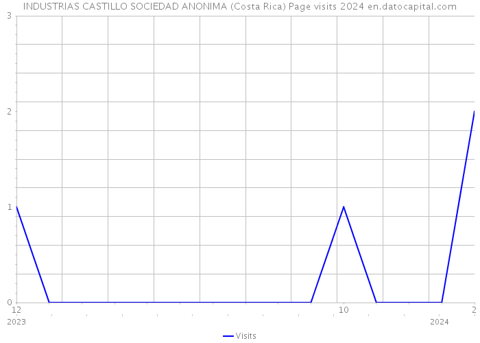 INDUSTRIAS CASTILLO SOCIEDAD ANONIMA (Costa Rica) Page visits 2024 