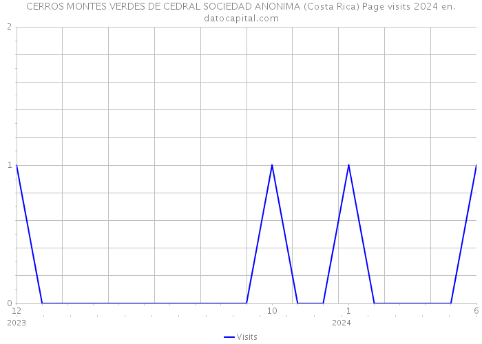CERROS MONTES VERDES DE CEDRAL SOCIEDAD ANONIMA (Costa Rica) Page visits 2024 