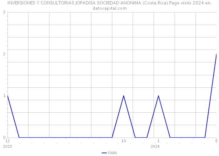 INVERSIONES Y CONSULTORIAS JOPADISA SOCIEDAD ANONIMA (Costa Rica) Page visits 2024 