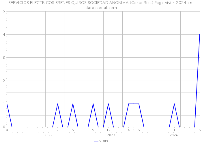 SERVICIOS ELECTRICOS BRENES QUIROS SOCIEDAD ANONIMA (Costa Rica) Page visits 2024 