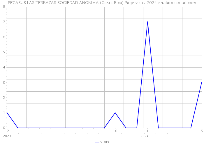 PEGASUS LAS TERRAZAS SOCIEDAD ANONIMA (Costa Rica) Page visits 2024 