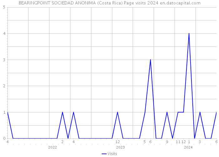 BEARINGPOINT SOCIEDAD ANONIMA (Costa Rica) Page visits 2024 