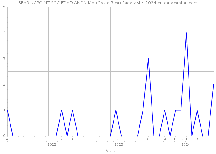 BEARINGPOINT SOCIEDAD ANONIMA (Costa Rica) Page visits 2024 