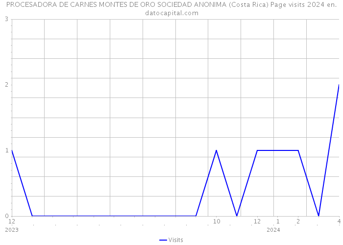 PROCESADORA DE CARNES MONTES DE ORO SOCIEDAD ANONIMA (Costa Rica) Page visits 2024 