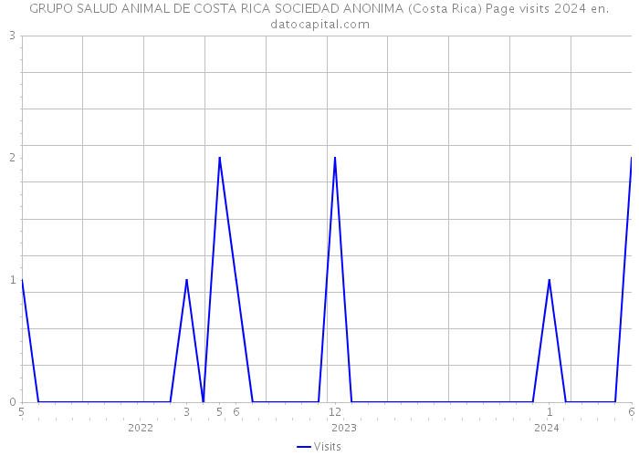 GRUPO SALUD ANIMAL DE COSTA RICA SOCIEDAD ANONIMA (Costa Rica) Page visits 2024 