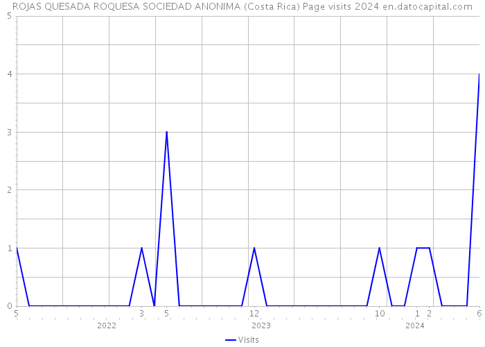 ROJAS QUESADA ROQUESA SOCIEDAD ANONIMA (Costa Rica) Page visits 2024 