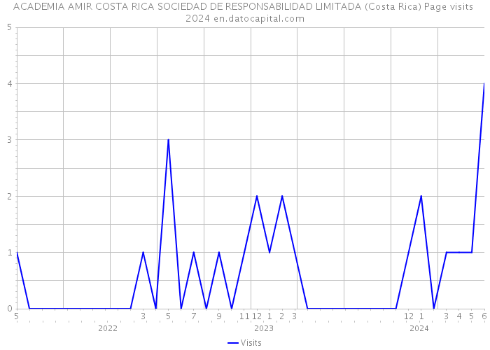 ACADEMIA AMIR COSTA RICA SOCIEDAD DE RESPONSABILIDAD LIMITADA (Costa Rica) Page visits 2024 
