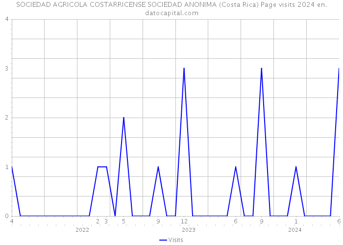 SOCIEDAD AGRICOLA COSTARRICENSE SOCIEDAD ANONIMA (Costa Rica) Page visits 2024 