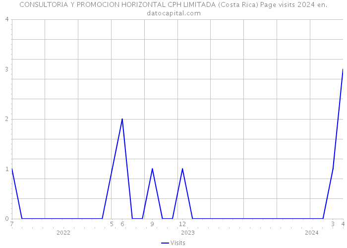 CONSULTORIA Y PROMOCION HORIZONTAL CPH LIMITADA (Costa Rica) Page visits 2024 