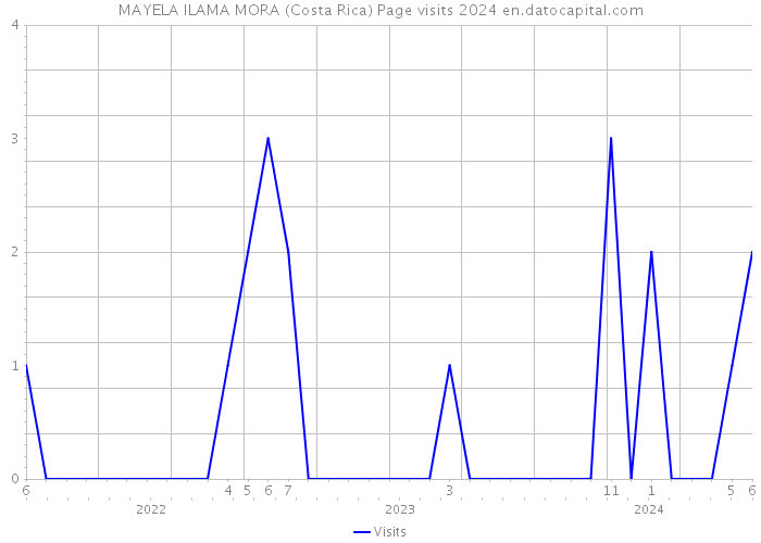 MAYELA ILAMA MORA (Costa Rica) Page visits 2024 