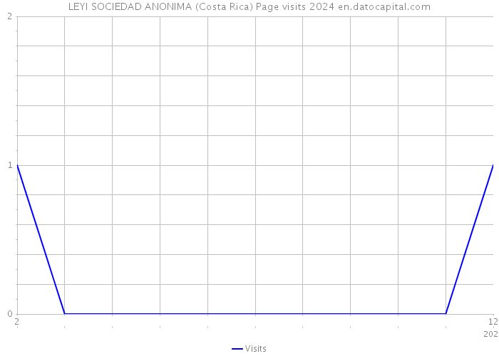 LEYI SOCIEDAD ANONIMA (Costa Rica) Page visits 2024 
