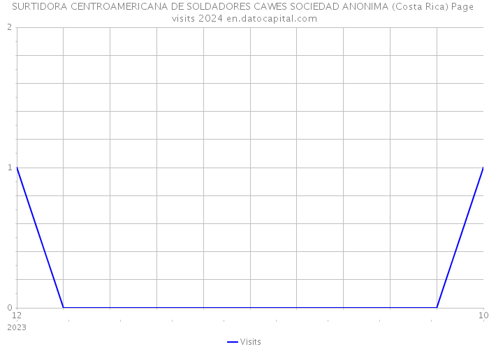 SURTIDORA CENTROAMERICANA DE SOLDADORES CAWES SOCIEDAD ANONIMA (Costa Rica) Page visits 2024 