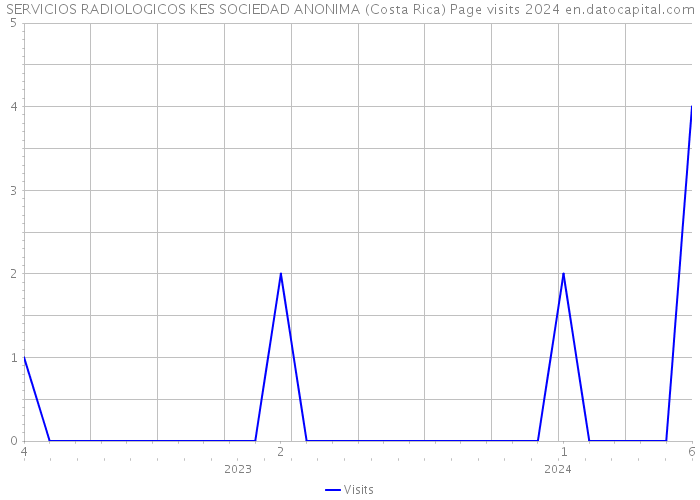 SERVICIOS RADIOLOGICOS KES SOCIEDAD ANONIMA (Costa Rica) Page visits 2024 