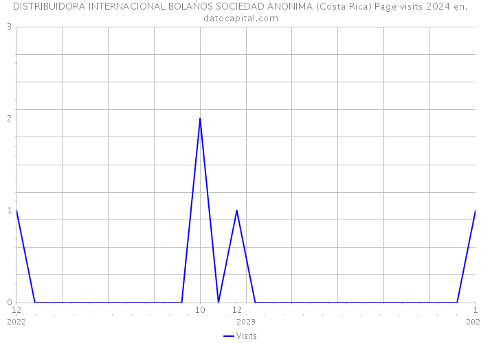 DISTRIBUIDORA INTERNACIONAL BOLAŃOS SOCIEDAD ANONIMA (Costa Rica) Page visits 2024 