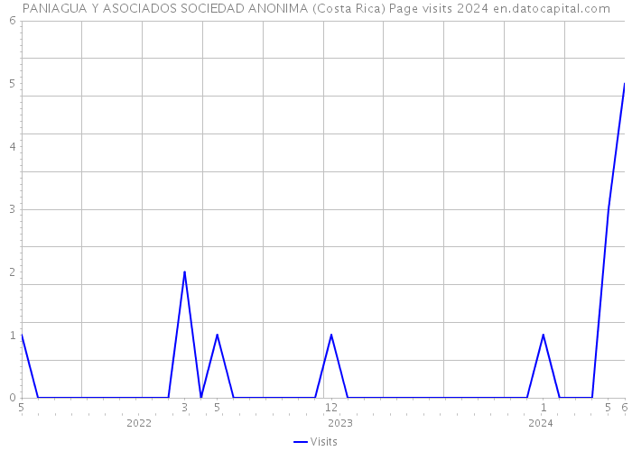 PANIAGUA Y ASOCIADOS SOCIEDAD ANONIMA (Costa Rica) Page visits 2024 