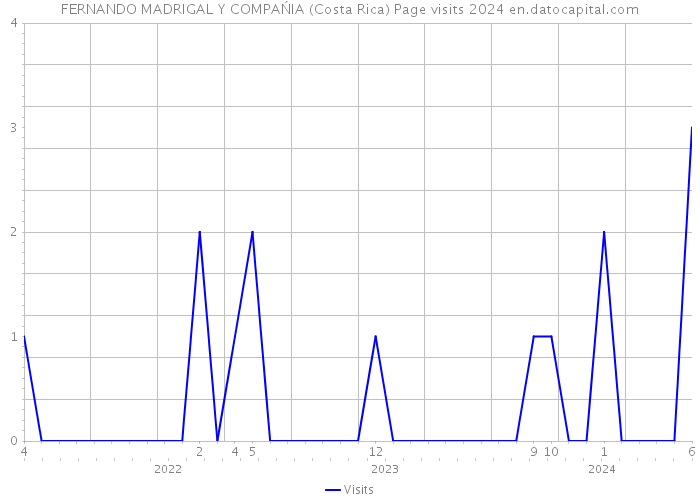 FERNANDO MADRIGAL Y COMPAŃIA (Costa Rica) Page visits 2024 