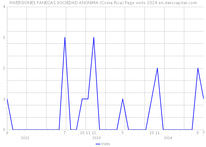 INVERSIONES FANEGAS SOCIEDAD ANONIMA (Costa Rica) Page visits 2024 