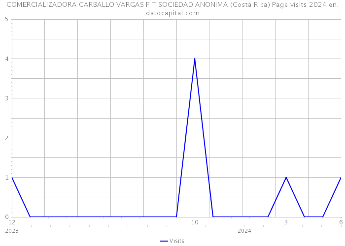 COMERCIALIZADORA CARBALLO VARGAS F T SOCIEDAD ANONIMA (Costa Rica) Page visits 2024 