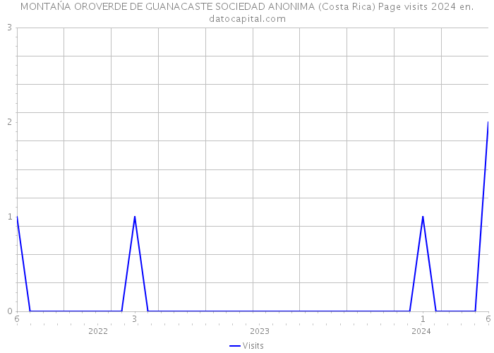 MONTAŃA OROVERDE DE GUANACASTE SOCIEDAD ANONIMA (Costa Rica) Page visits 2024 