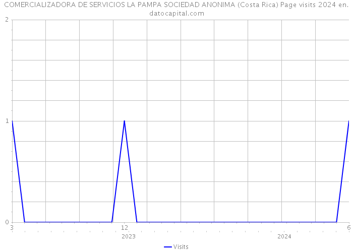 COMERCIALIZADORA DE SERVICIOS LA PAMPA SOCIEDAD ANONIMA (Costa Rica) Page visits 2024 