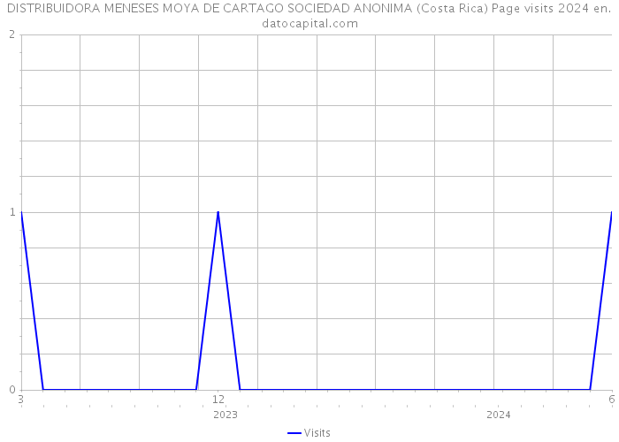 DISTRIBUIDORA MENESES MOYA DE CARTAGO SOCIEDAD ANONIMA (Costa Rica) Page visits 2024 