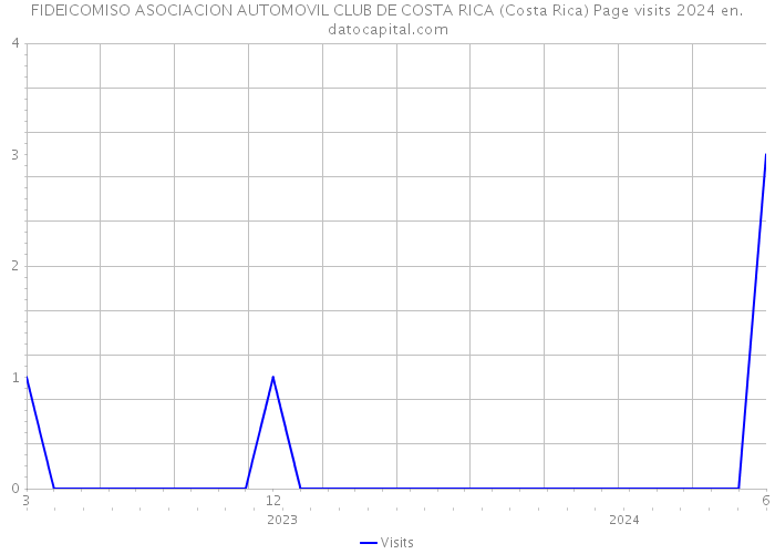 FIDEICOMISO ASOCIACION AUTOMOVIL CLUB DE COSTA RICA (Costa Rica) Page visits 2024 
