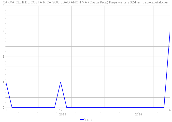 GARXA CLUB DE COSTA RICA SOCIEDAD ANONIMA (Costa Rica) Page visits 2024 