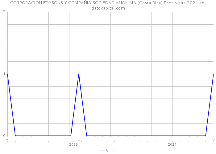 CORPORACION EDYSONS Y COMPAŃIA SOCIEDAD ANONIMA (Costa Rica) Page visits 2024 