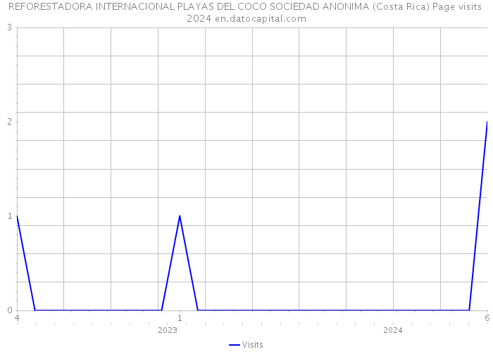 REFORESTADORA INTERNACIONAL PLAYAS DEL COCO SOCIEDAD ANONIMA (Costa Rica) Page visits 2024 