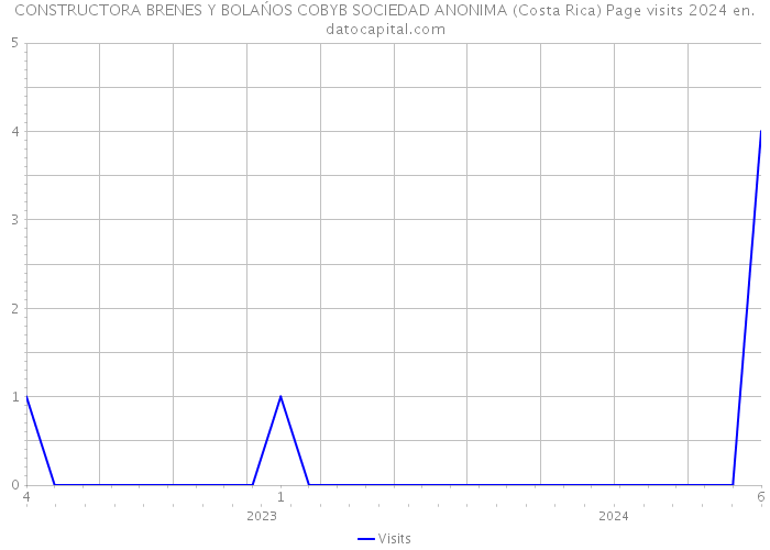 CONSTRUCTORA BRENES Y BOLAŃOS COBYB SOCIEDAD ANONIMA (Costa Rica) Page visits 2024 