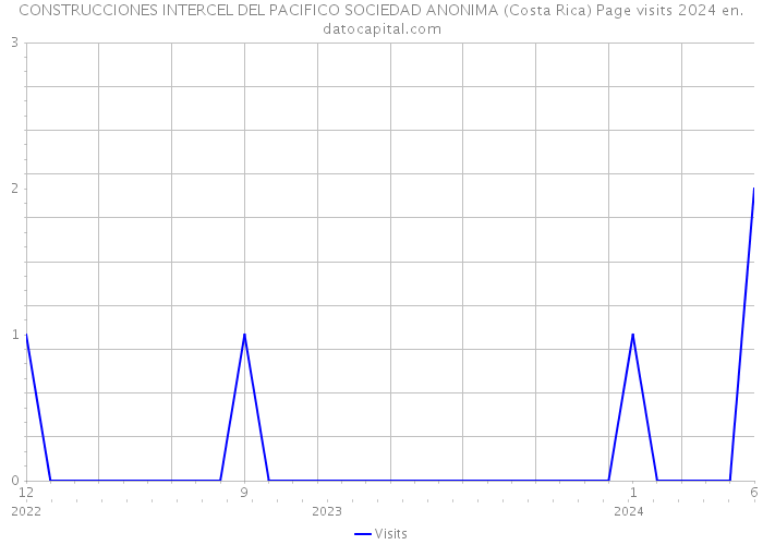 CONSTRUCCIONES INTERCEL DEL PACIFICO SOCIEDAD ANONIMA (Costa Rica) Page visits 2024 