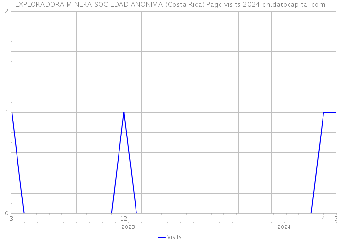 EXPLORADORA MINERA SOCIEDAD ANONIMA (Costa Rica) Page visits 2024 