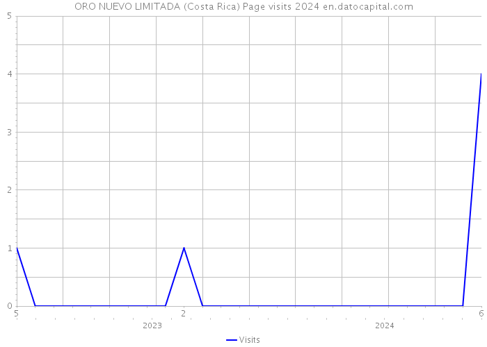 ORO NUEVO LIMITADA (Costa Rica) Page visits 2024 