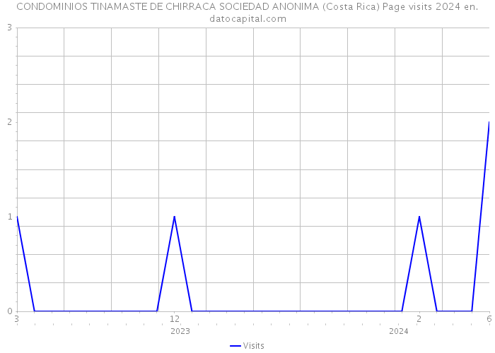 CONDOMINIOS TINAMASTE DE CHIRRACA SOCIEDAD ANONIMA (Costa Rica) Page visits 2024 