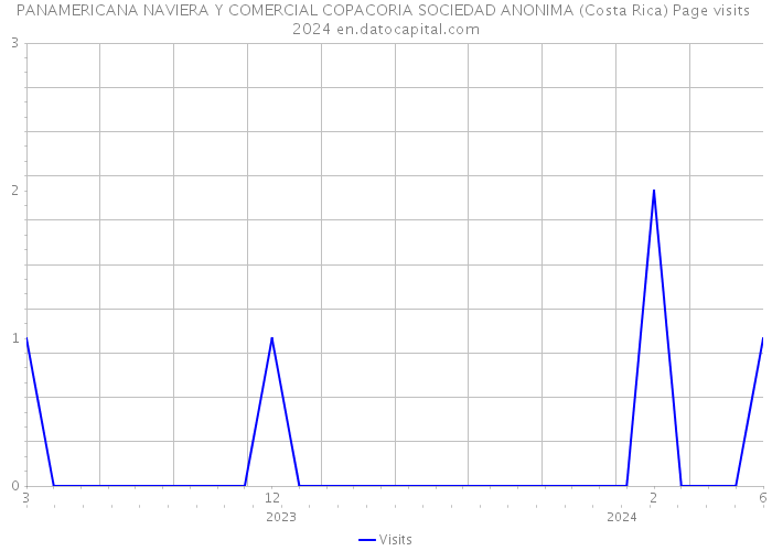 PANAMERICANA NAVIERA Y COMERCIAL COPACORIA SOCIEDAD ANONIMA (Costa Rica) Page visits 2024 
