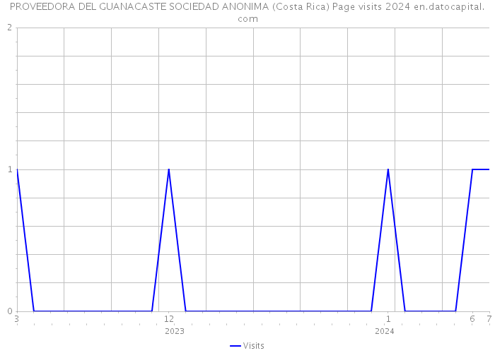 PROVEEDORA DEL GUANACASTE SOCIEDAD ANONIMA (Costa Rica) Page visits 2024 