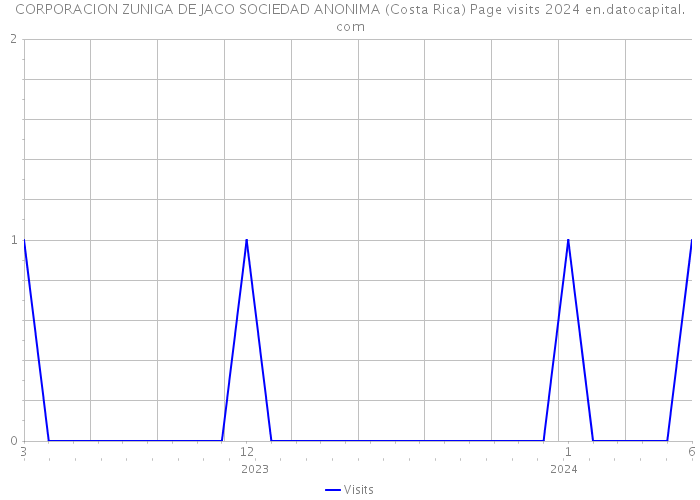 CORPORACION ZUNIGA DE JACO SOCIEDAD ANONIMA (Costa Rica) Page visits 2024 