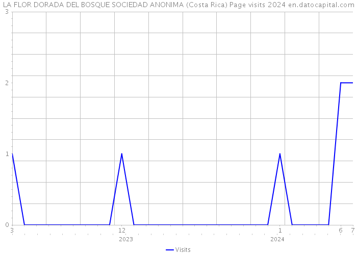 LA FLOR DORADA DEL BOSQUE SOCIEDAD ANONIMA (Costa Rica) Page visits 2024 