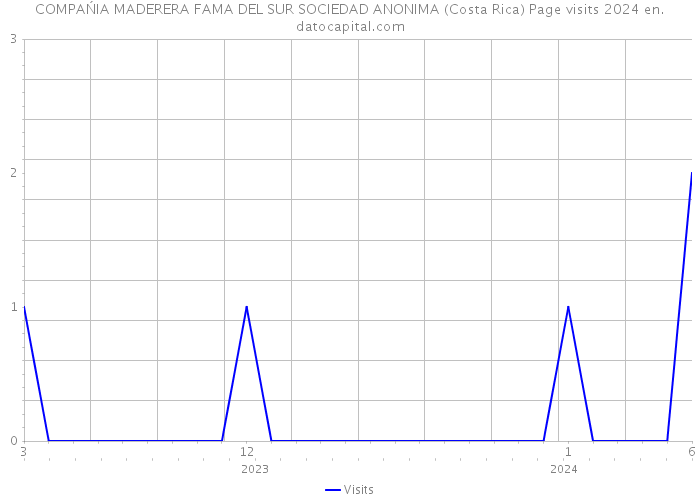 COMPAŃIA MADERERA FAMA DEL SUR SOCIEDAD ANONIMA (Costa Rica) Page visits 2024 