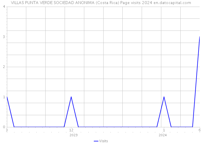 VILLAS PUNTA VERDE SOCIEDAD ANONIMA (Costa Rica) Page visits 2024 