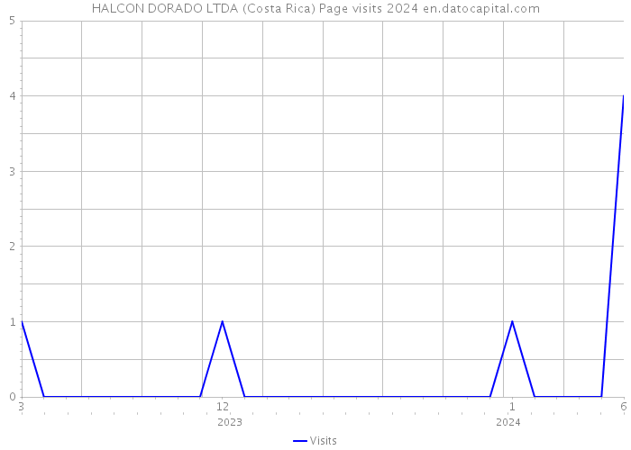 HALCON DORADO LTDA (Costa Rica) Page visits 2024 