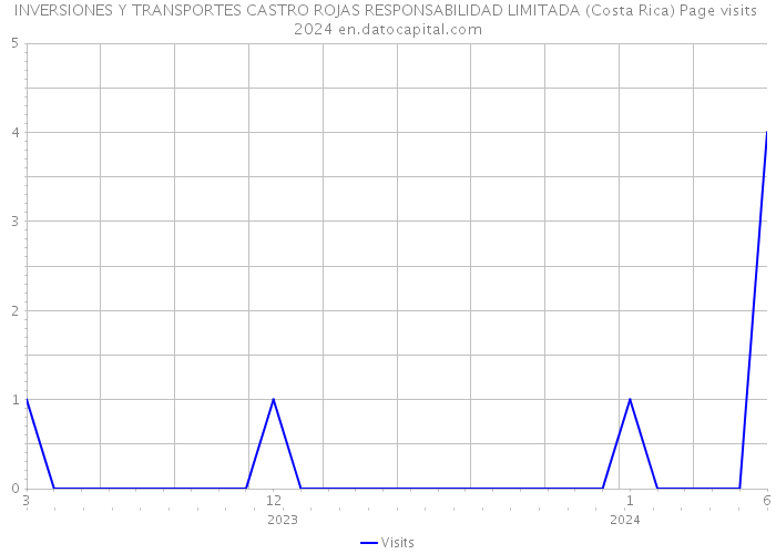 INVERSIONES Y TRANSPORTES CASTRO ROJAS RESPONSABILIDAD LIMITADA (Costa Rica) Page visits 2024 