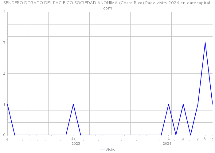 SENDERO DORADO DEL PACIFICO SOCIEDAD ANONIMA (Costa Rica) Page visits 2024 