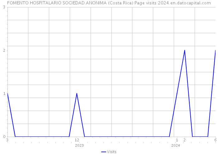 FOMENTO HOSPITALARIO SOCIEDAD ANONIMA (Costa Rica) Page visits 2024 